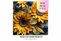 3d Sunflower Tumbler Wrap | Sunflower 3d Tumbler Sublimation