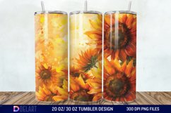 3D Sunflowers Tumbler Wrap Product Image 1