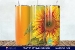 3D Sunflowers Tumbler Wrap Product Image 1