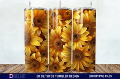 3D Sunflowers Tumbler Wrap Product Image 1