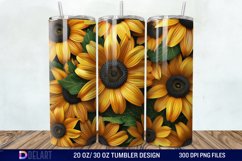 3D Sunflowers Tumbler Wrap Product Image 1