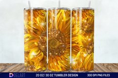 3D Sunflowers Tumbler Wrap Product Image 1