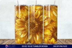 3D Sunflowers Tumbler Wrap Product Image 1