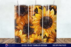 3D Sunflowers Tumbler Wrap Product Image 1
