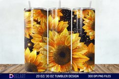 3D Sunflowers Tumbler Wrap Product Image 1