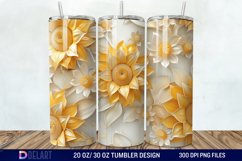 3D Sunflowers Tumbler Wrap Product Image 1