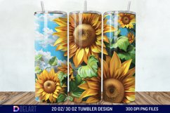 3D Sunflowers Tumbler Wrap Product Image 1