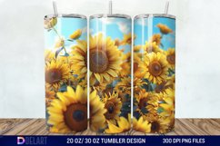3D Sunflowers Tumbler Wrap Product Image 1