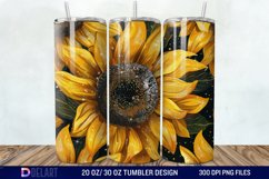 3D Sunflowers Tumbler Wrap Product Image 1