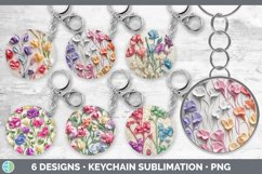 Bundle of six 3D Keychain designs.
