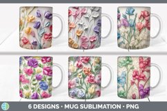 Bundle of six 3D Mug Wrap designs.