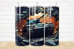 3D Tank Cracked Hole 20oz/30oz Skinny Tumbler Product Image 1