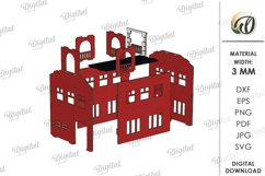 3D Town Laser Cut. Kids toy SVG Product Image 5