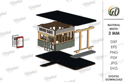 3D Town Laser Cut. Kids toy SVG Product Image 3