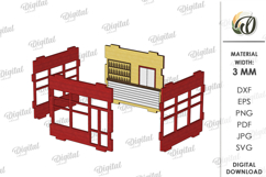 3D Town Laser Cut. Kids toy SVG Product Image 4