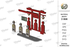 3D Town Laser Cut. Kids toy SVG Product Image 5