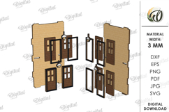 3D Town Laser Cut. Kids toy SVG Product Image 4