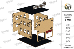 3D Town Laser Cut. Kids toy SVG Product Image 3