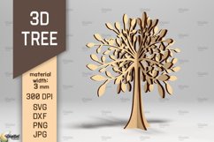 3D Trees SVG Bundle. Standing Trees Laser Cut Product Image 6