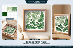 3D Tropical Abstract Organic Layered Shadow Box Product Image 1