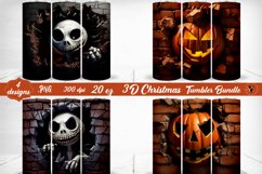 3D Halloween | 3D Sublimation Tumbler Product Image 1