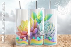 3D tumbler wrap BUNDLE, 3D flowers tumbler design Product Image 7