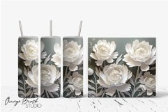 3D Tumbler Wrap Bundle 12 3D Flowers Sublimation Designs
