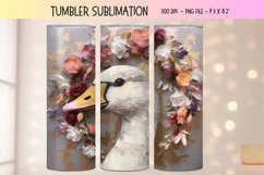 3d Tumbler Wrap Goose 3d Animal Tumbler Sublimation Goose