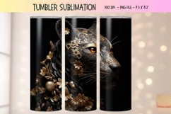 3d Tumbler Wrap Leopard  3d Animal Tumbler Sublimation Png