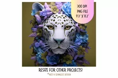 3d Tumbler Wrap Leopard  3d Animal Tumbler Sublimation Png