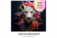 3d Tumbler Wrap Leopard  3d Animal Tumbler Sublimation Png