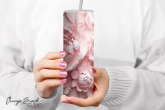 3D Tumbler Wrap With Flowers Sublimation Designs