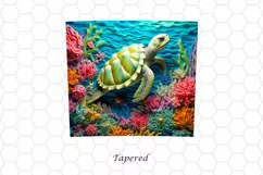 3D Turtle 20 oz Skinny Tumbler Sublimation Design