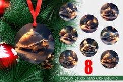 Christmas Ornaments 3D Turtle Christmas Product Image 1
