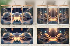 3D Turtle Christmas Glass Can Wraps Product Image 3