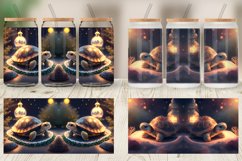3D Turtle Christmas Glass Can Wraps Product Image 5