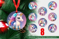 Christmas Ornaments 3D Unicorn Cute Product Image 1