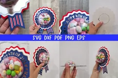 Patriotic Award Ribbon Candy Dome, 4th of July Candy Dome Product Image 12