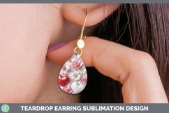 Gorgeous3D Valentine Teardrop Earrings design.