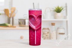 3D Valentine Sucker Tumbler Wrap PNG | Valentine PNG Product Image 2