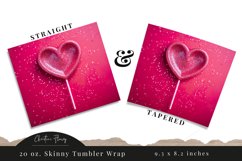 3D Valentine Sucker Tumbler Wrap PNG | Valentine PNG Product Image 3
