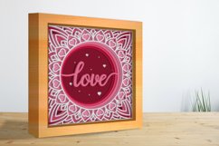 3D Valentines Mandala Layered Papercut | Valentine's Day Product Image 3