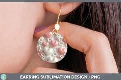 Gorgeous3D Valentine Round Earrings design.