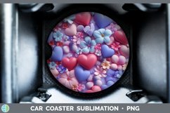 Gorgeous3D Valentine Car Coaster design.