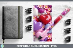 Gorgeous3D Valentine Pen Wrap design.