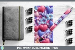 Gorgeous3D Valentine Pen Wrap design.