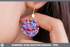 Gorgeous3D Valentine Round Earrings design.