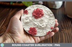 Gorgeous3D Valentine Round Coaster design.