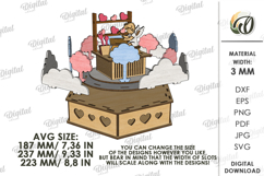 3D Valentine's Day Decor Lasercut. Valentine Stand Decor SVG Product Image 2