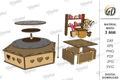 3D Valentine's Day Decor Lasercut. Valentine Stand Decor SVG Product Image 4